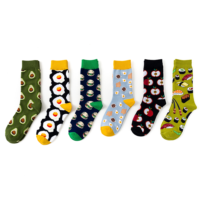 ジャカードヒップホップスタイルのストリートファッションソックス