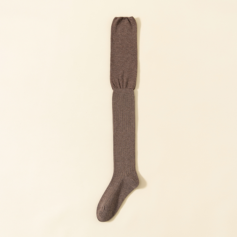 単針コットンセクシーな黒のレディースニーハイソックス