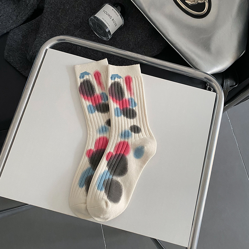 タイダイ水玉ソックス